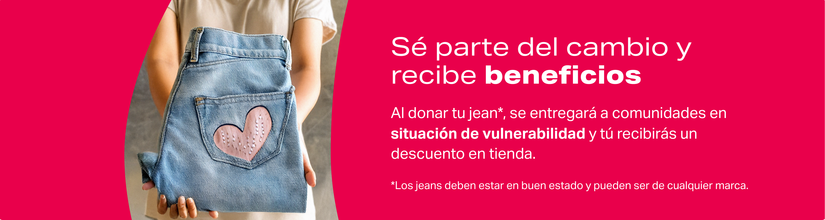 Dona tu jean - Beneficios