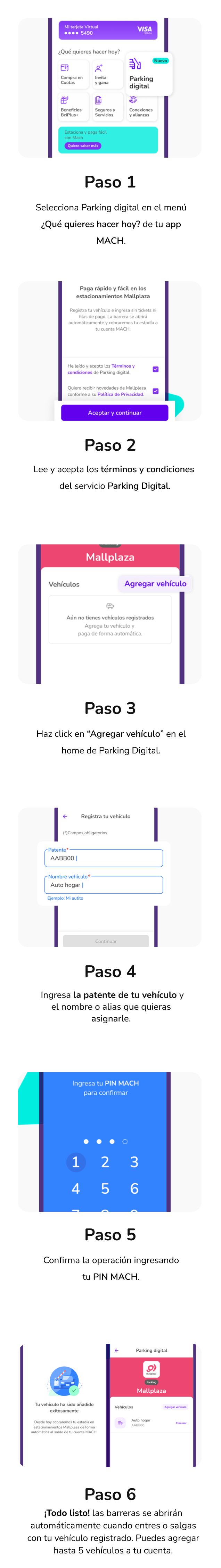 Paso a Paso Parking Digital con MACH 2025