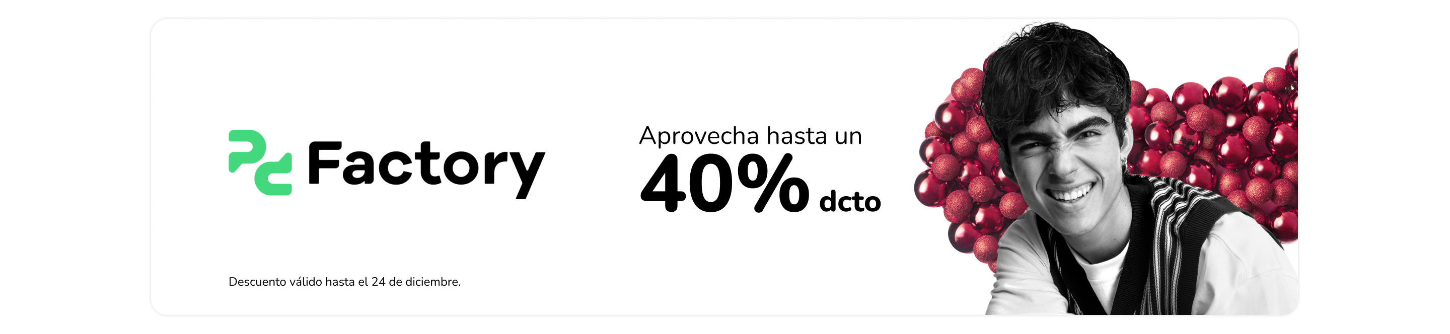 Descuento Navidad en PC Factory Mallplaza