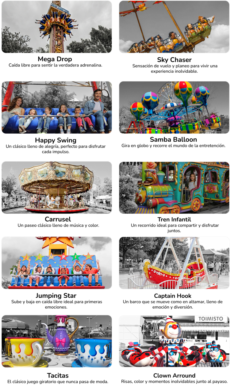 Atracciones Happyland Park