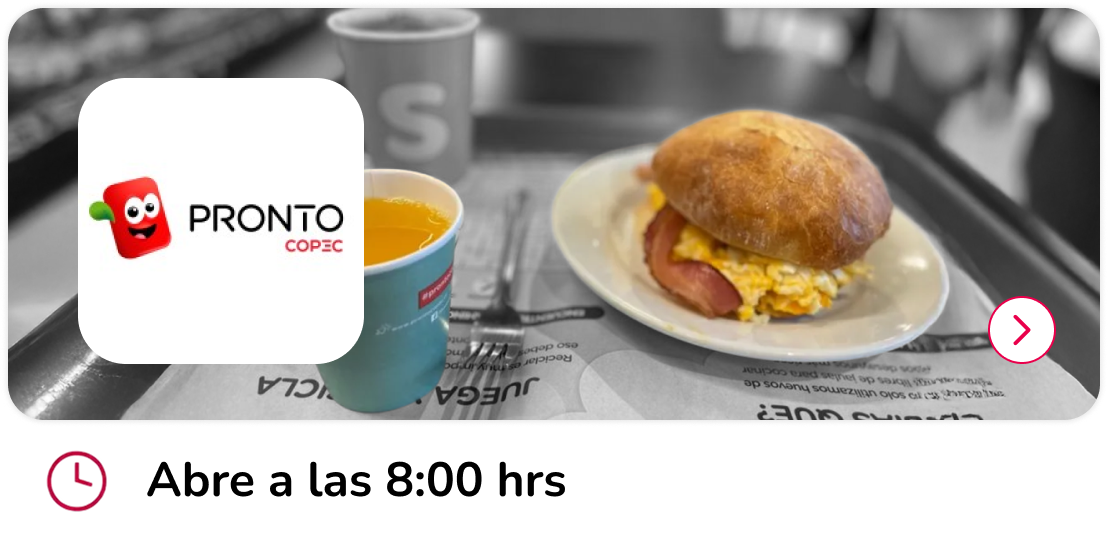 Pronto Copec | Desayunos Mallplaza Alameda