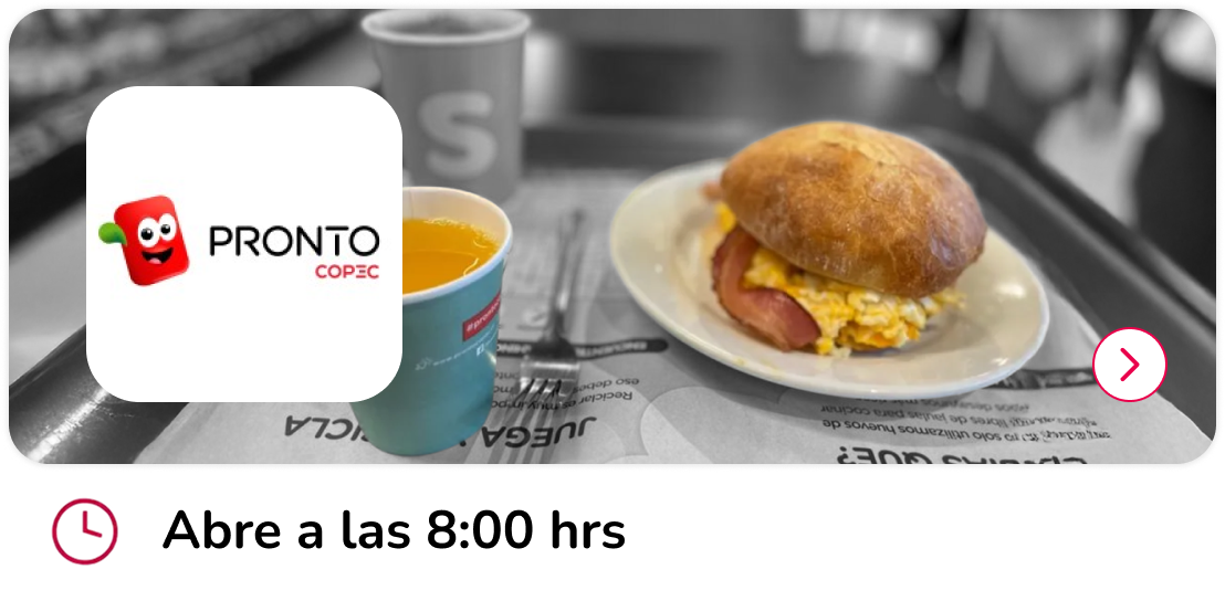 Pronto Copec | Desayunos Mallplaza Alameda
