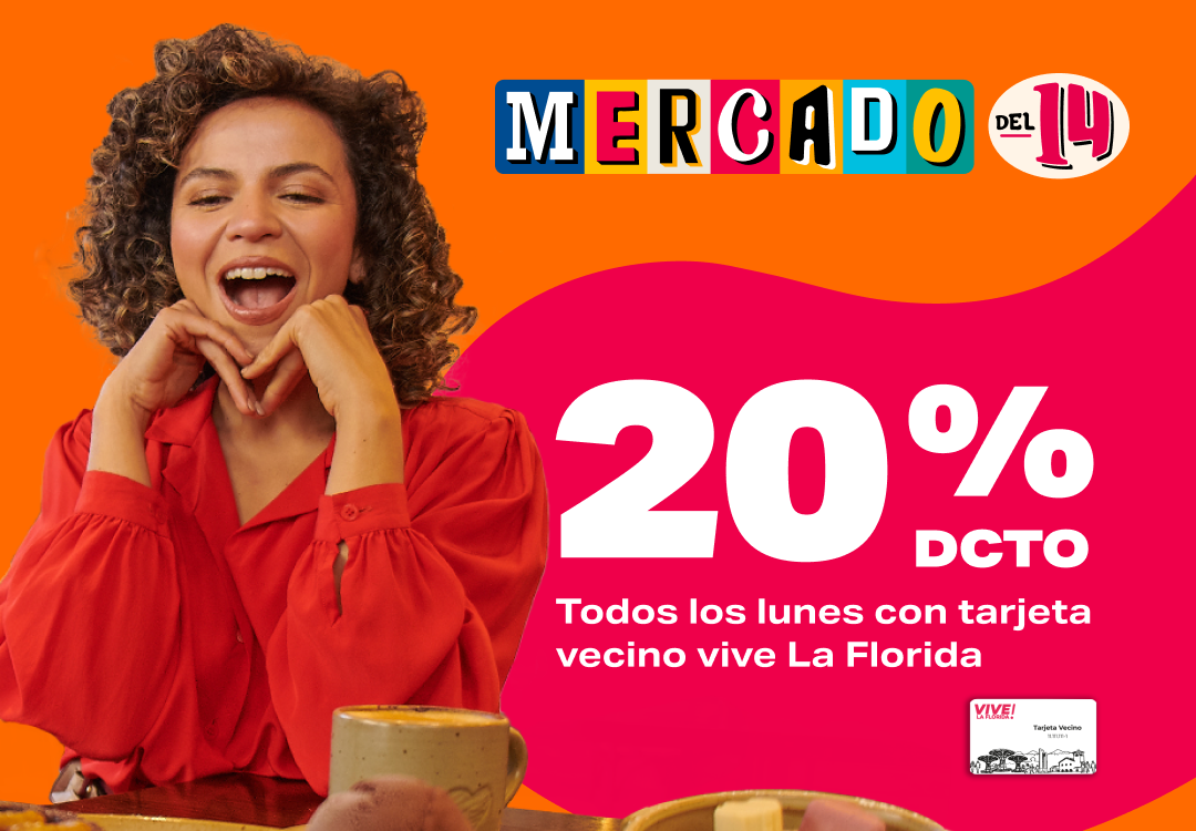 20% descuento tarjeta vive vecino la florida