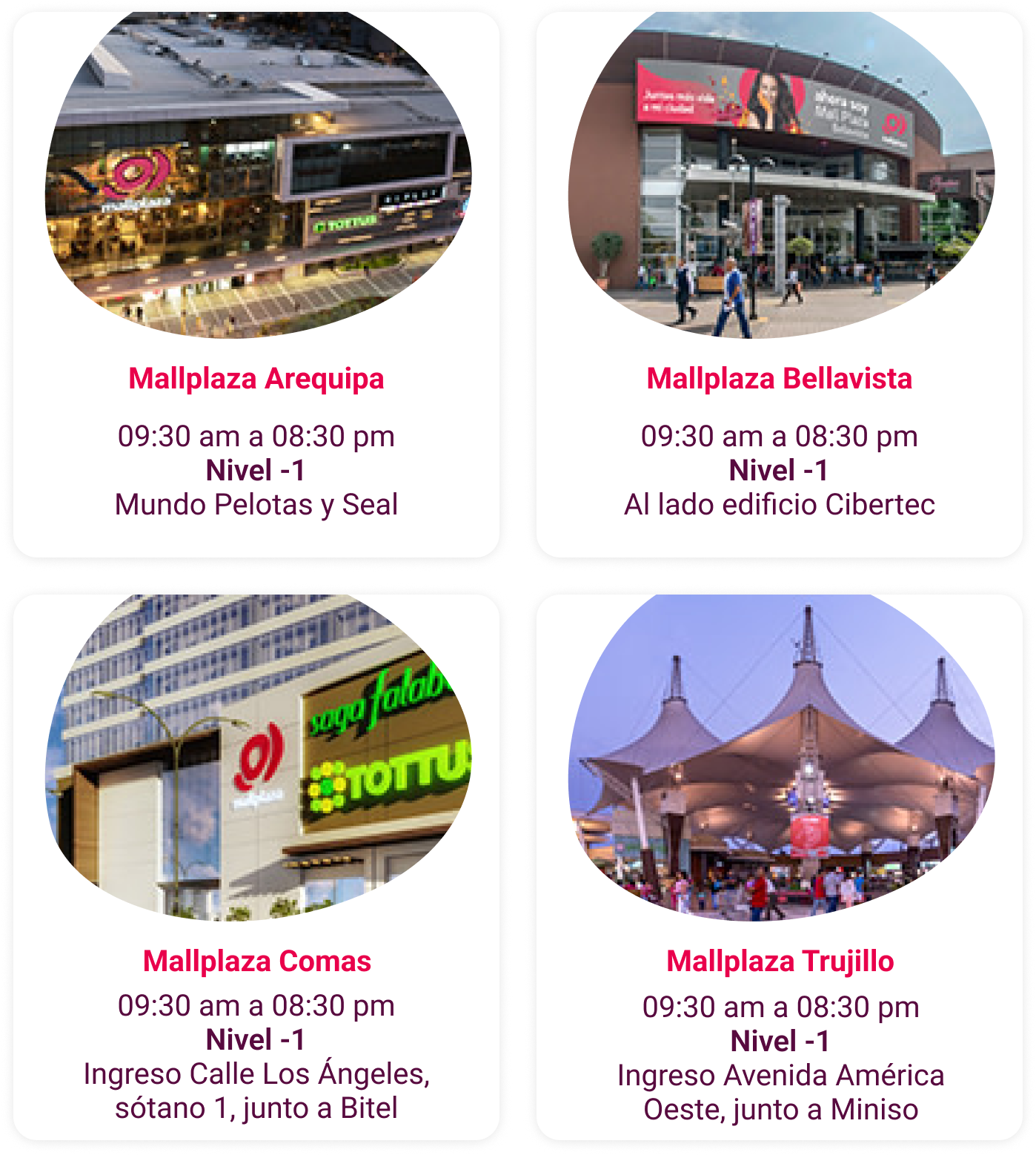 Ubicaciones Click and Collect Mallplaza Perú