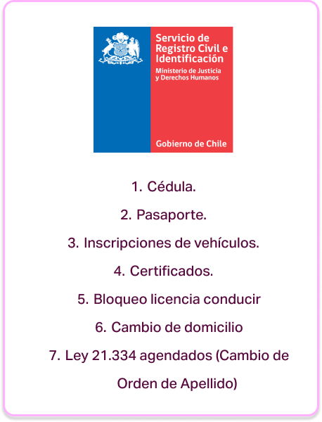servicios disponibles registro civil mallplaza
