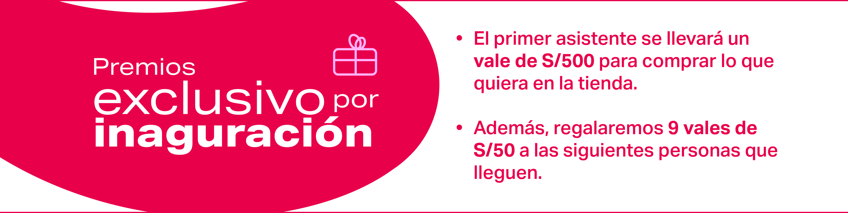 Apertura El - Premio por inaguracion