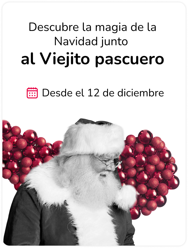 Viejito Pascuero en Mallplaza Navidad 2025