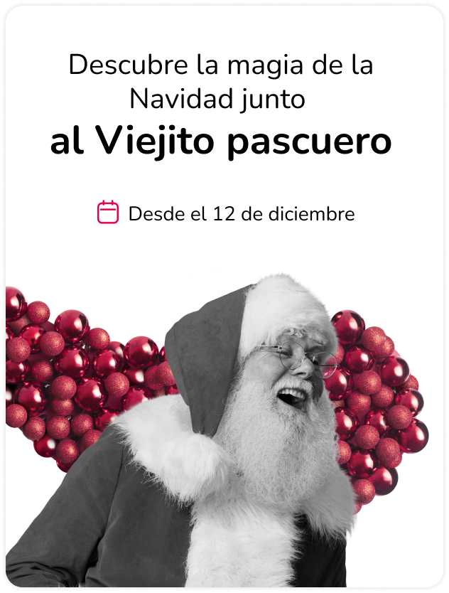Viejito Pascuero en Mallplaza Navidad 2025