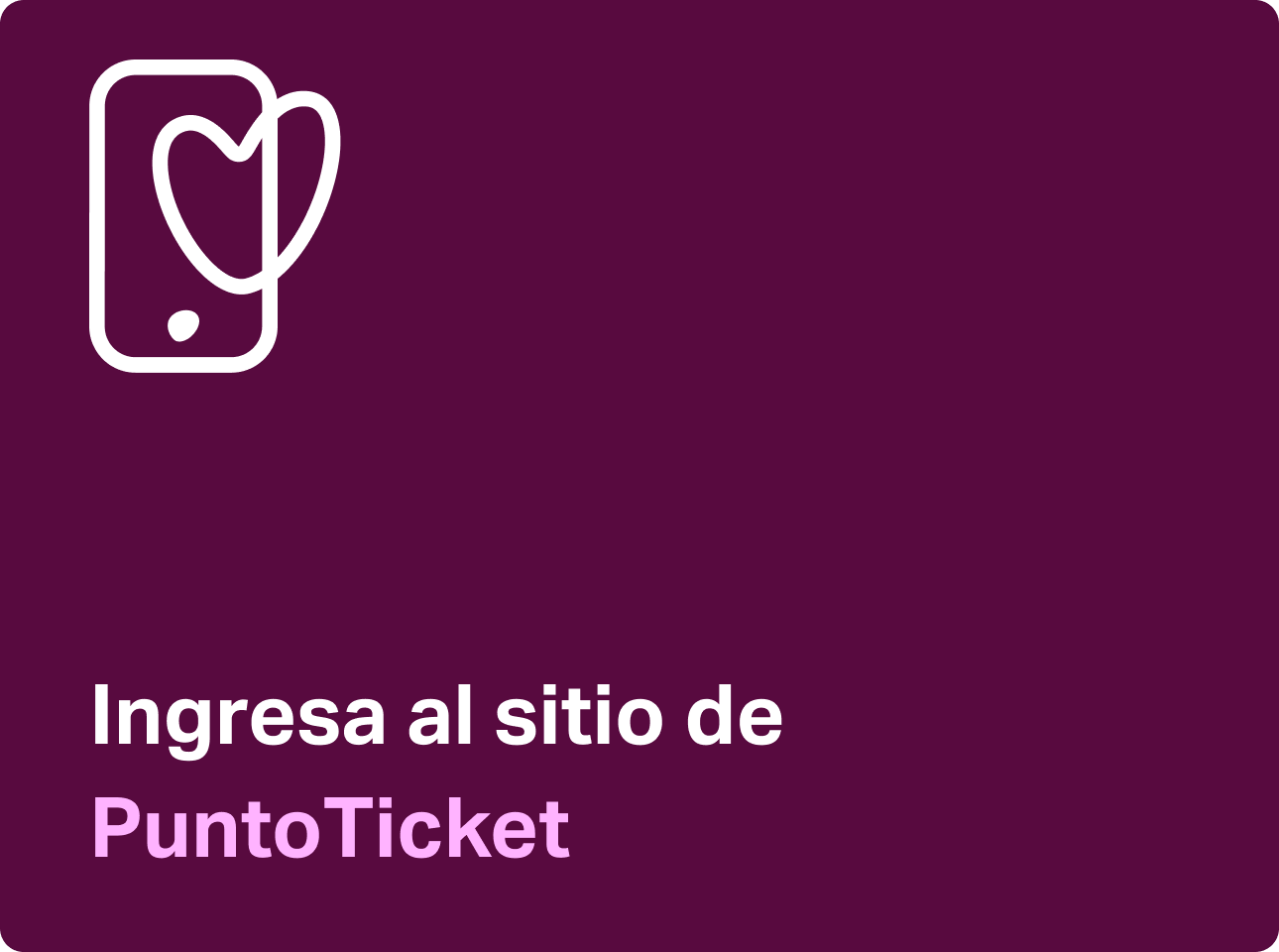 Ingresa al sitio Punto Ticket