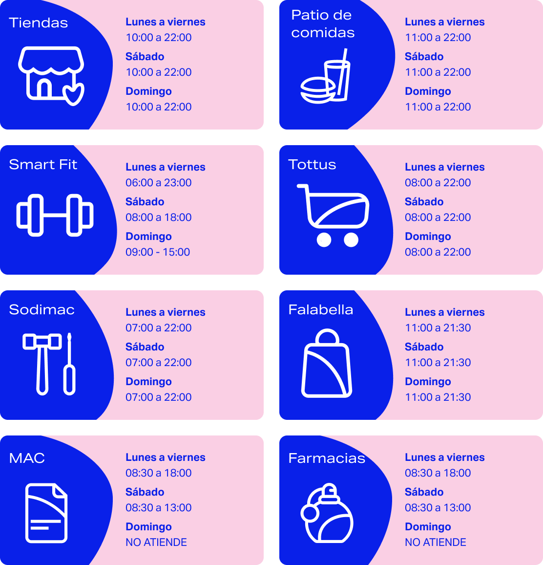 Conoce los horarios en Open Plaza Atocongo