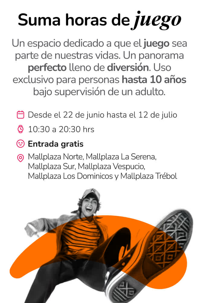 Boing Sal a jugar Suma horas de juego en Mallplaza
