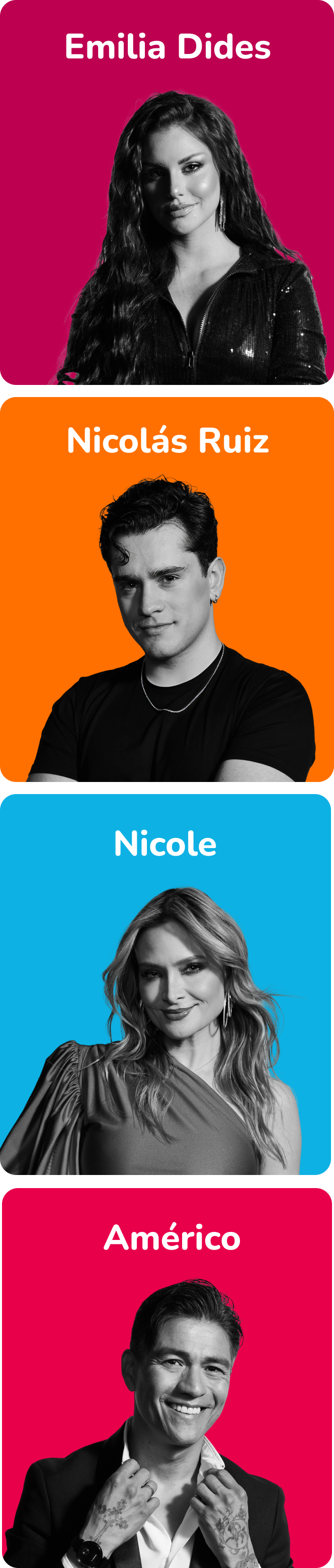 Animadora y Jurados de Talento Mallplaza Chile