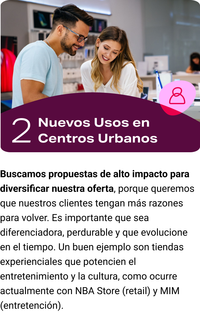 Nuevos Usos centros urbanos Desafío X en Mallplaza