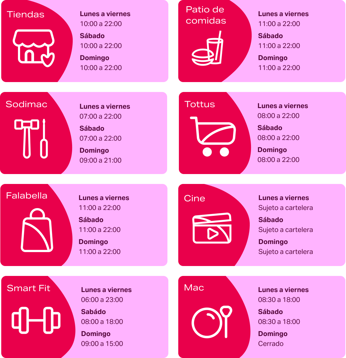 Horarios en Mallplaza Bellavista