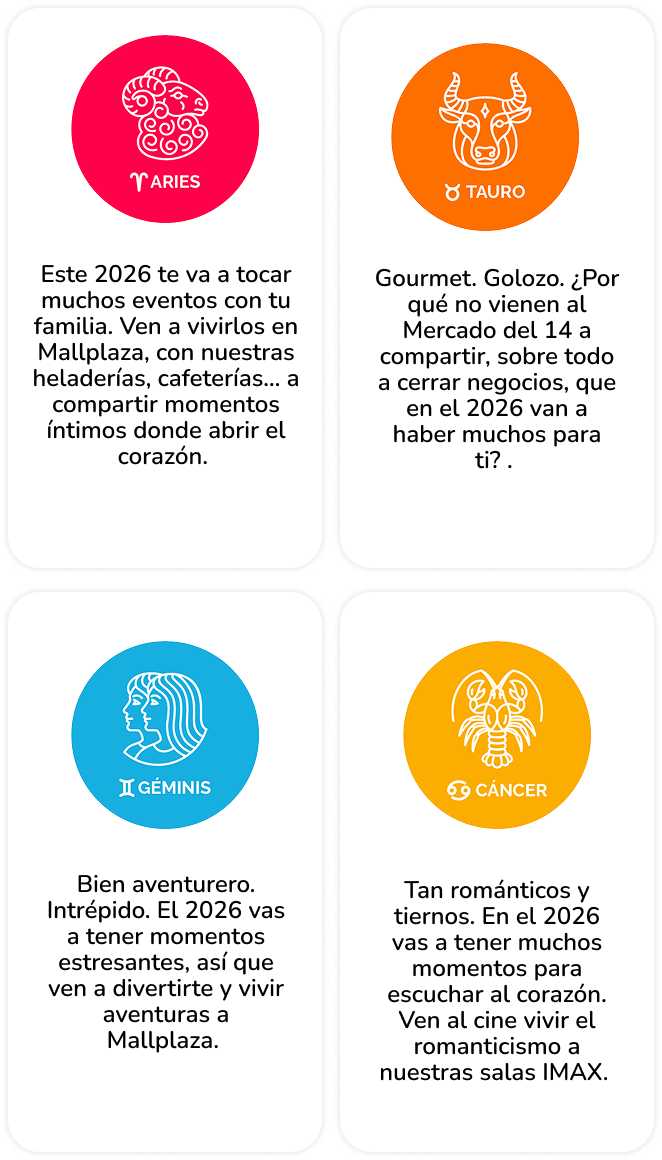 Horoscopo Pedro Engel 2026 Mallplaza 1