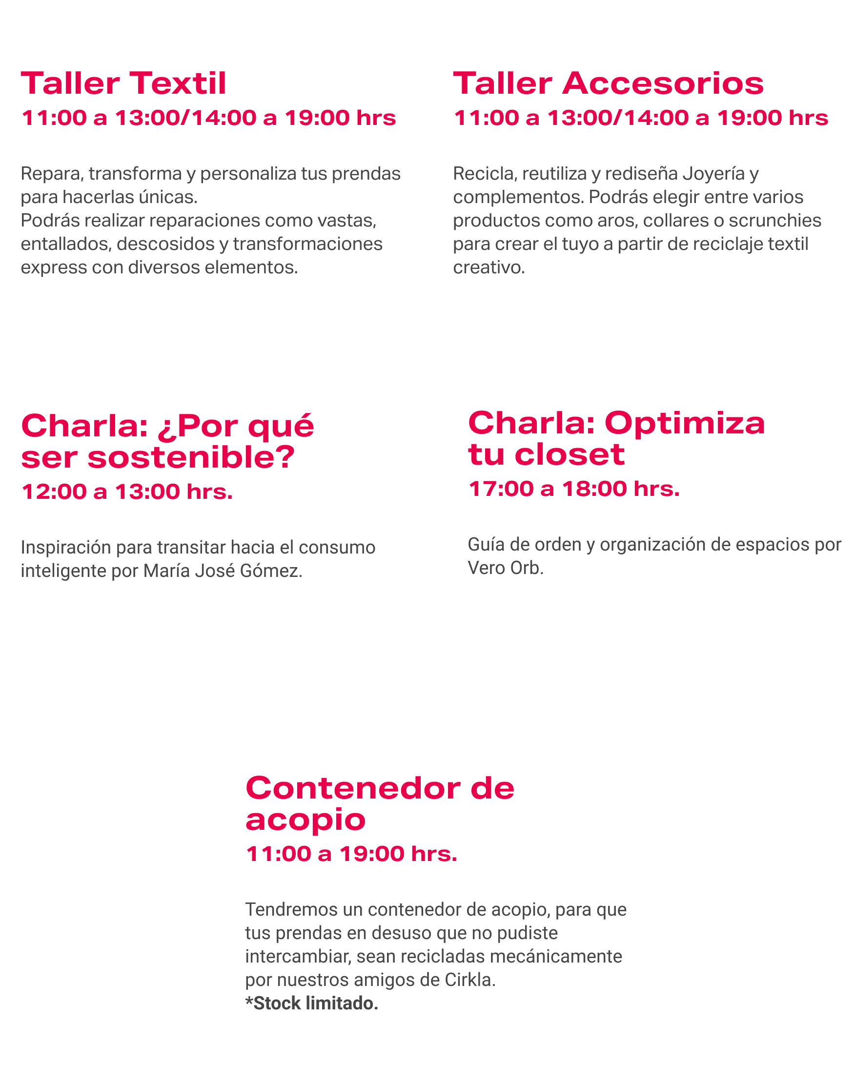 Actividades y talleres Mallplaza Antofagasta