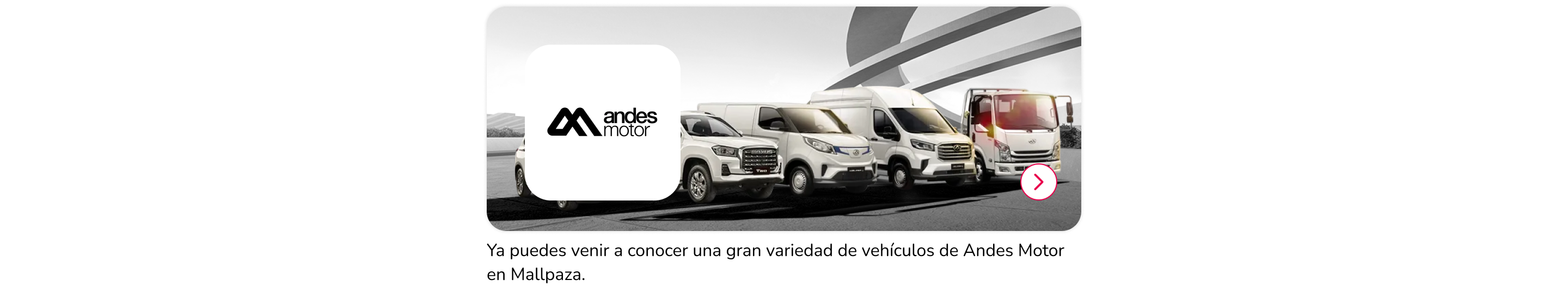 Nueva apertura Andes Motor en Mallplaza Oeste