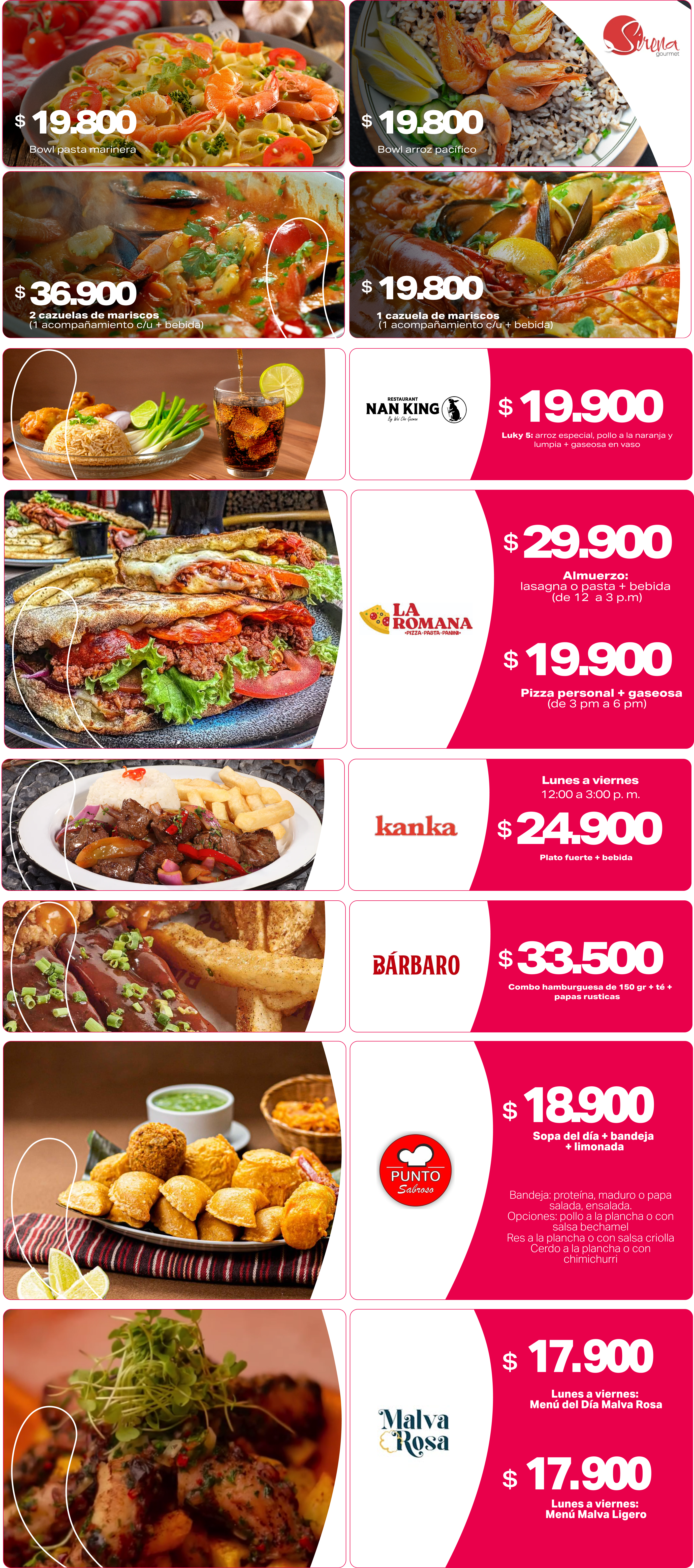 Menús del Día Mallplaza Cali 2 - 2