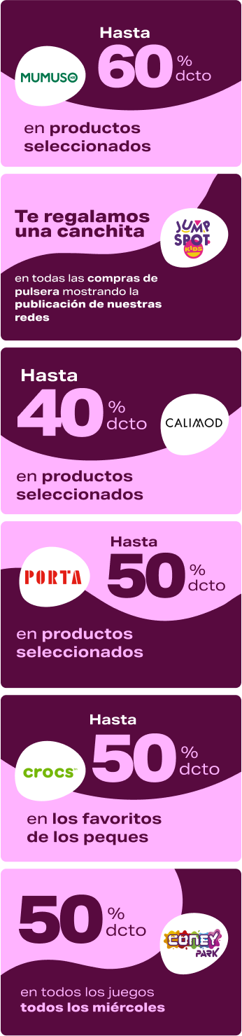Promociones infantil en Mallplaza Arequipa