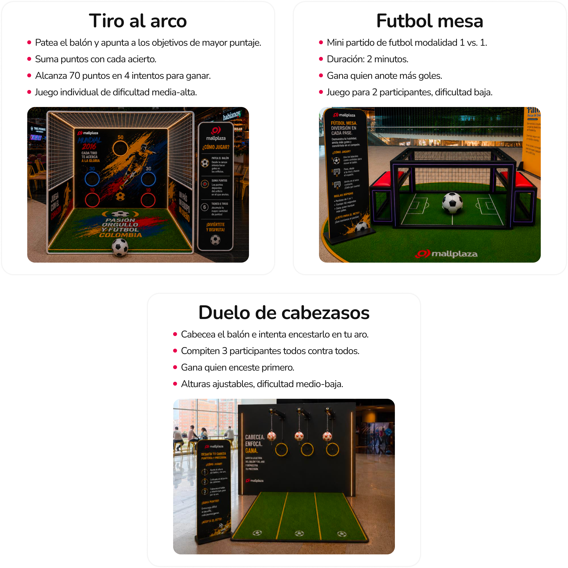 Pon a prueba tu talento en distintos retos