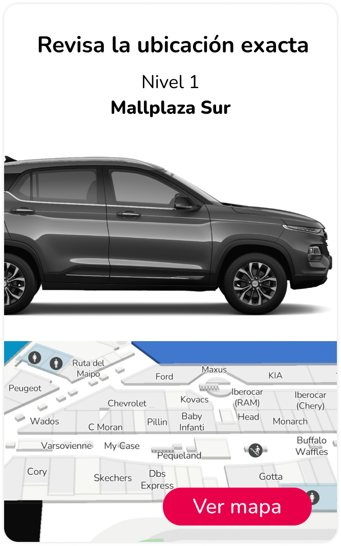 Mapa Autoplaza en Mallplaza Sur