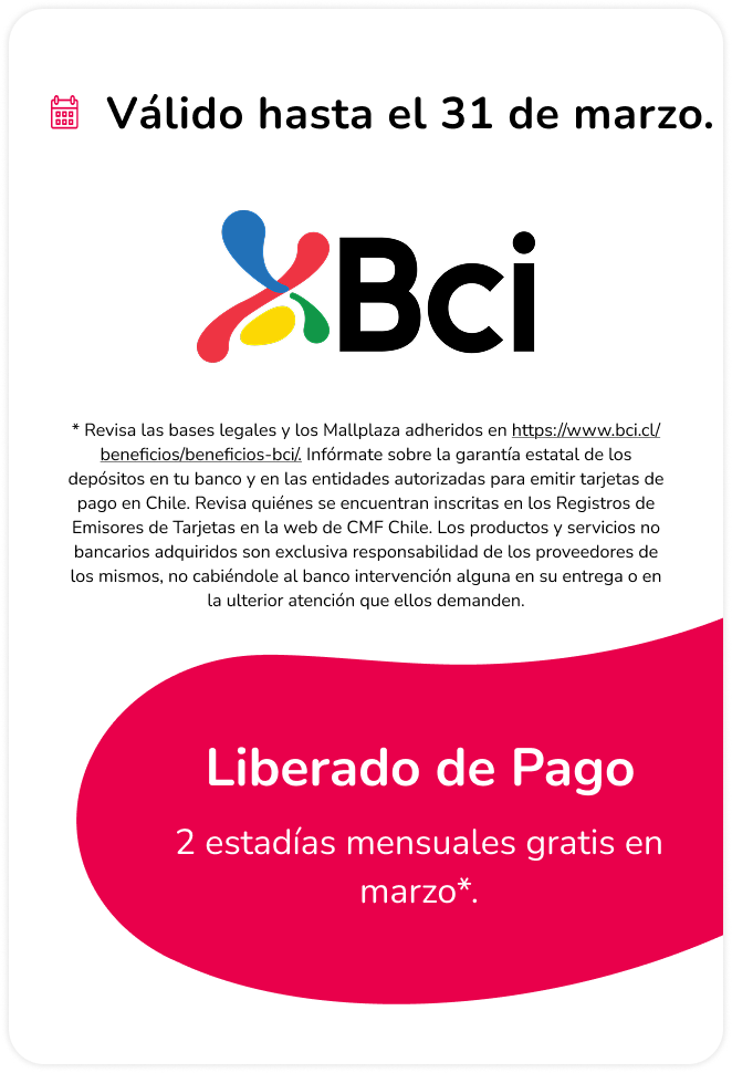 Estacionamiento liberado con Parking Digital BCI