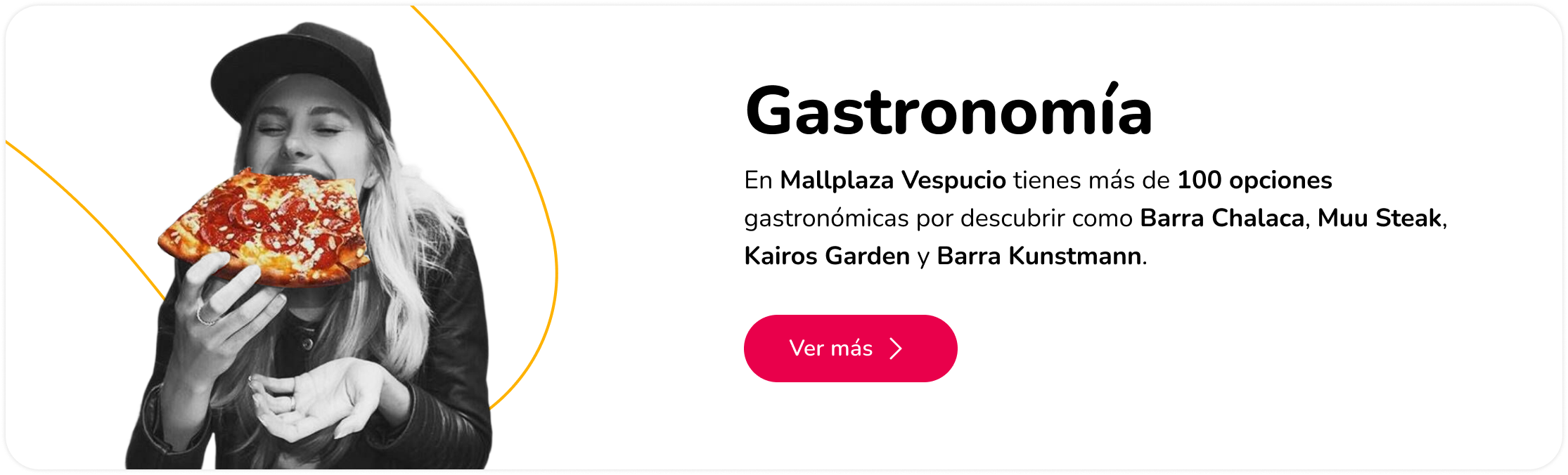 100 experiencias gastronómicas Mallplaza Vespucio