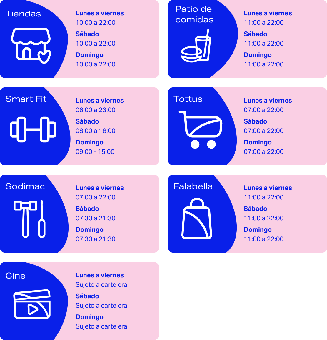 Conoce los horarios en Open Pucallpa