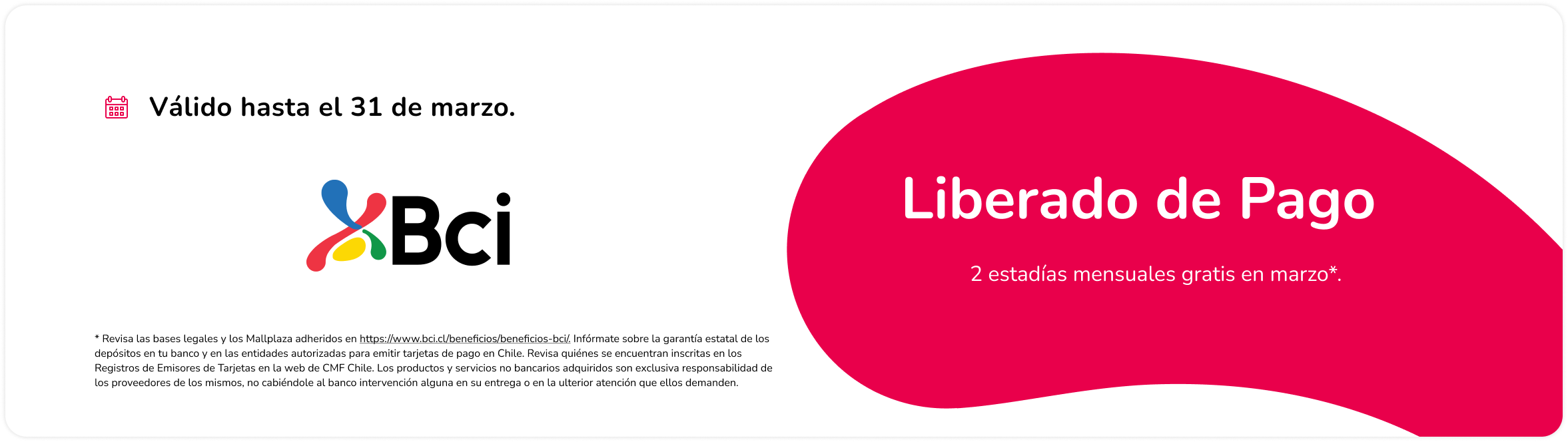 Estacionamiento liberado con Parking Digital BCI