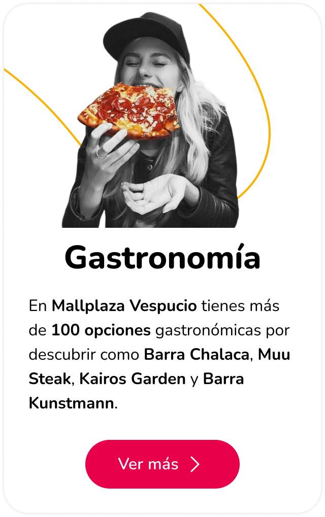 100 experiencias gastronómicas Mallplaza Vespucio