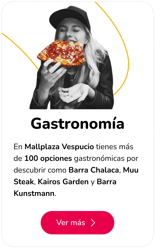 100 experiencias gastronómicas Mallplaza Vespucio