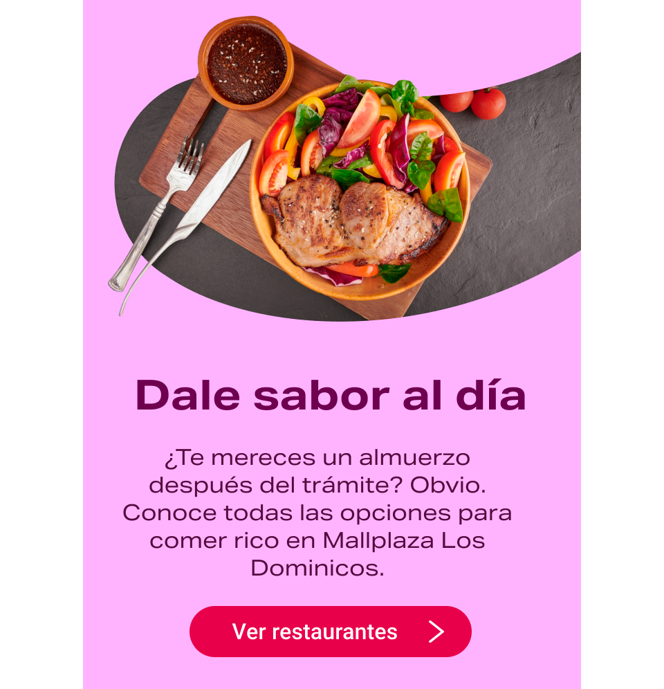 Gastronomía en Mallplaza Los Dominicos Las Condes
