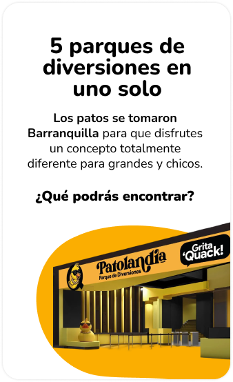 Patolandia, 5 parques de diversiones en uno solo