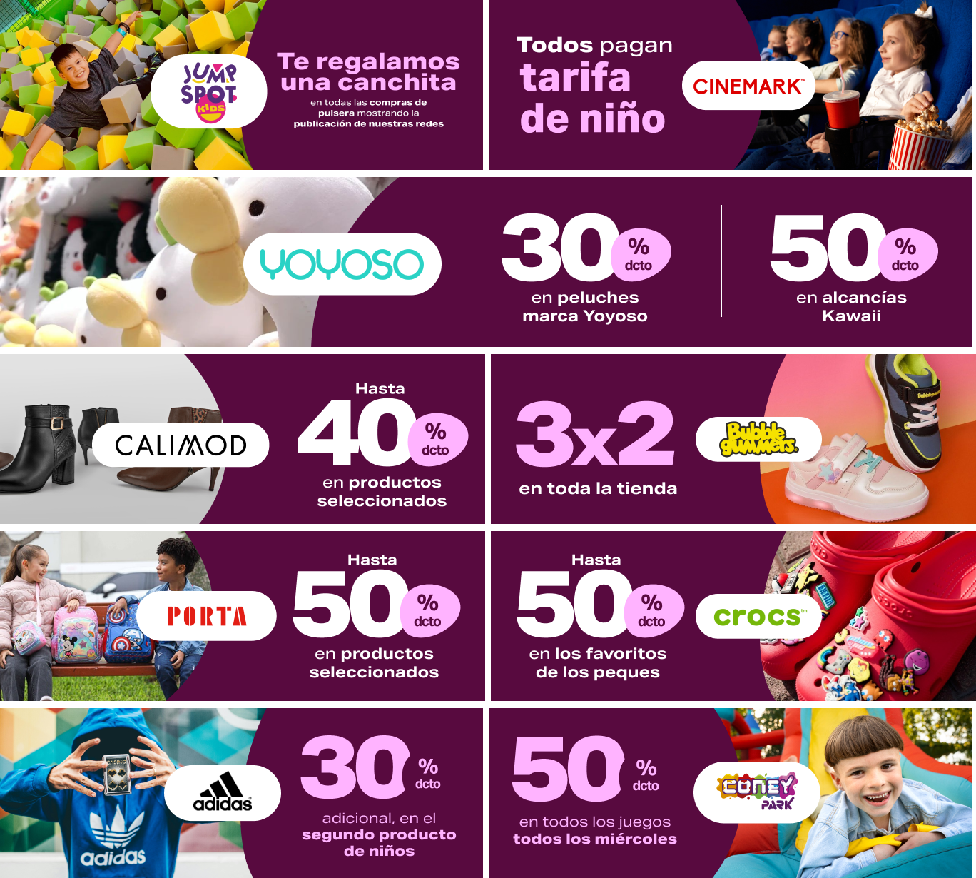 Promociones infantil en Mallplaza Comas