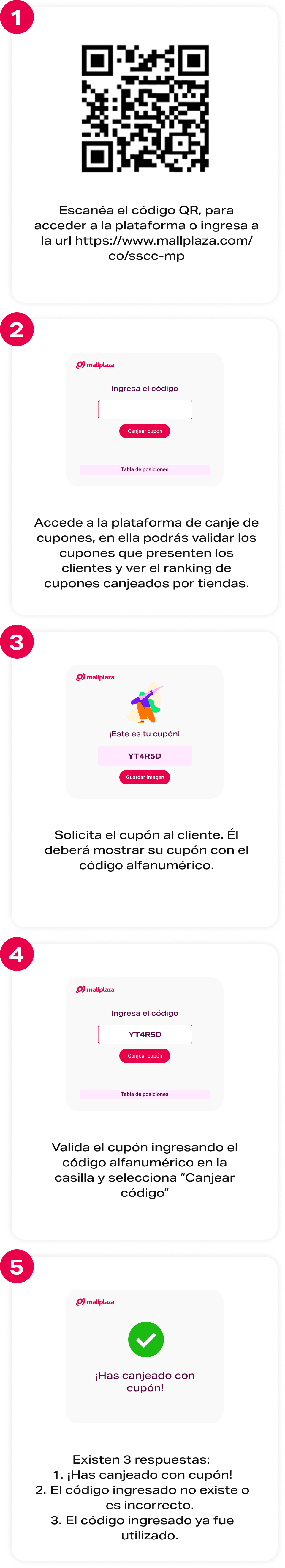 Quema de Cupones Instrucciones