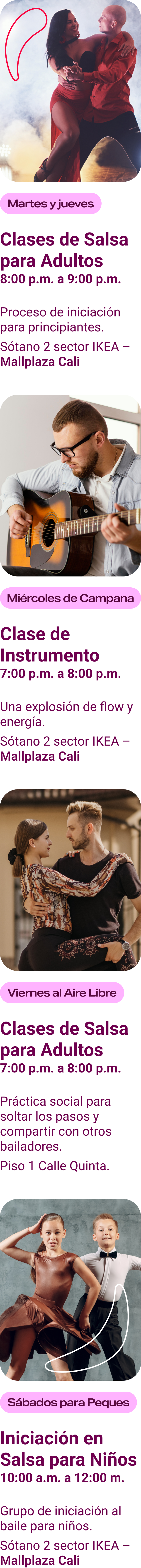 Actividades Vibrando en Mallplaza Cali