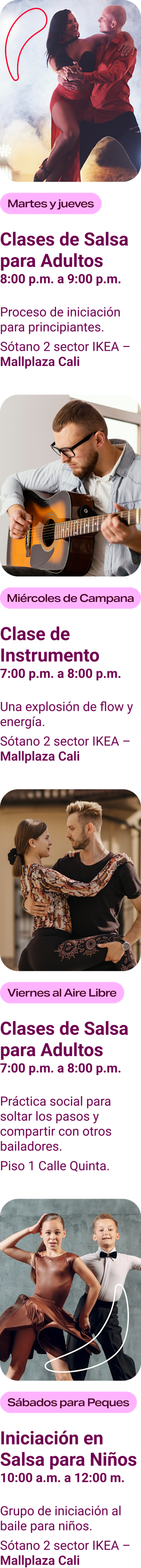 Actividades Vibrando en Mallplaza Cali