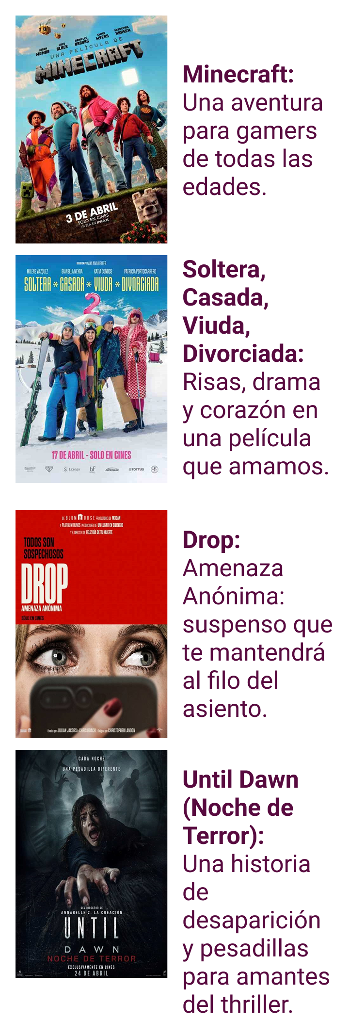 Fiesta del cine en Cinemark - Estrenos