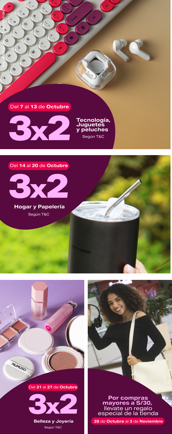 Promociones Aniversario de Mumuso