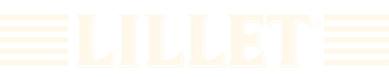 The Lillet logo in off‑white