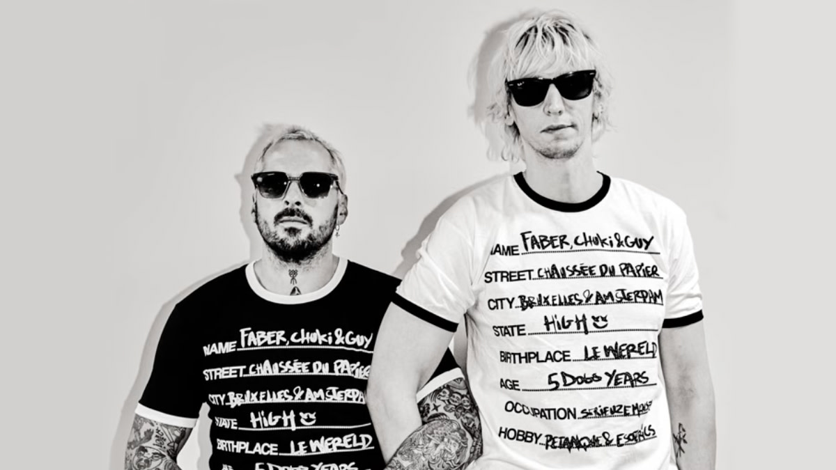 Zwangere Guy en Faberyayo arm in arm om hun nieuwe single 'Serieuze Mensen' te promoten.