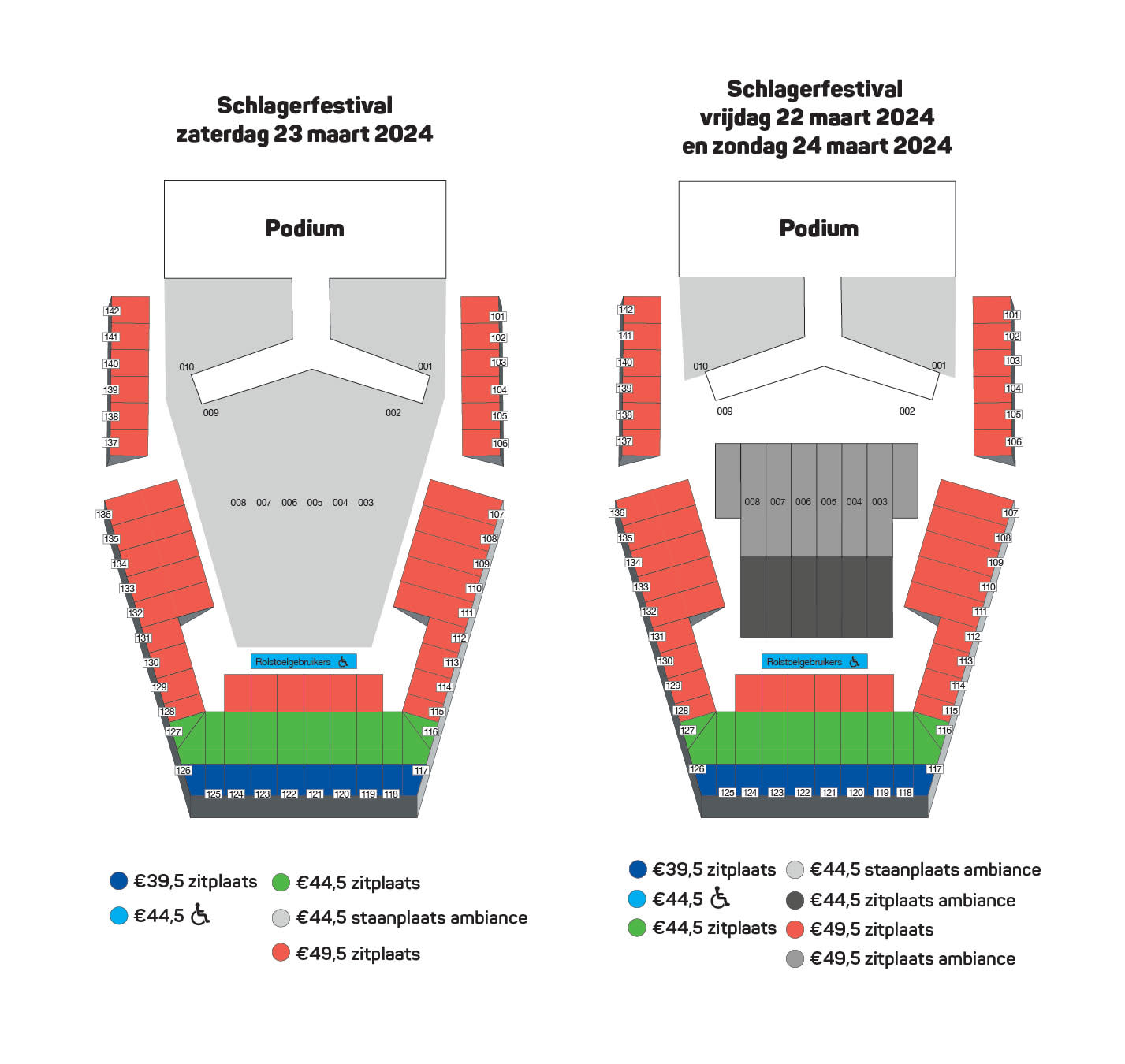 Seating plan Het Schlagerfestival 2024