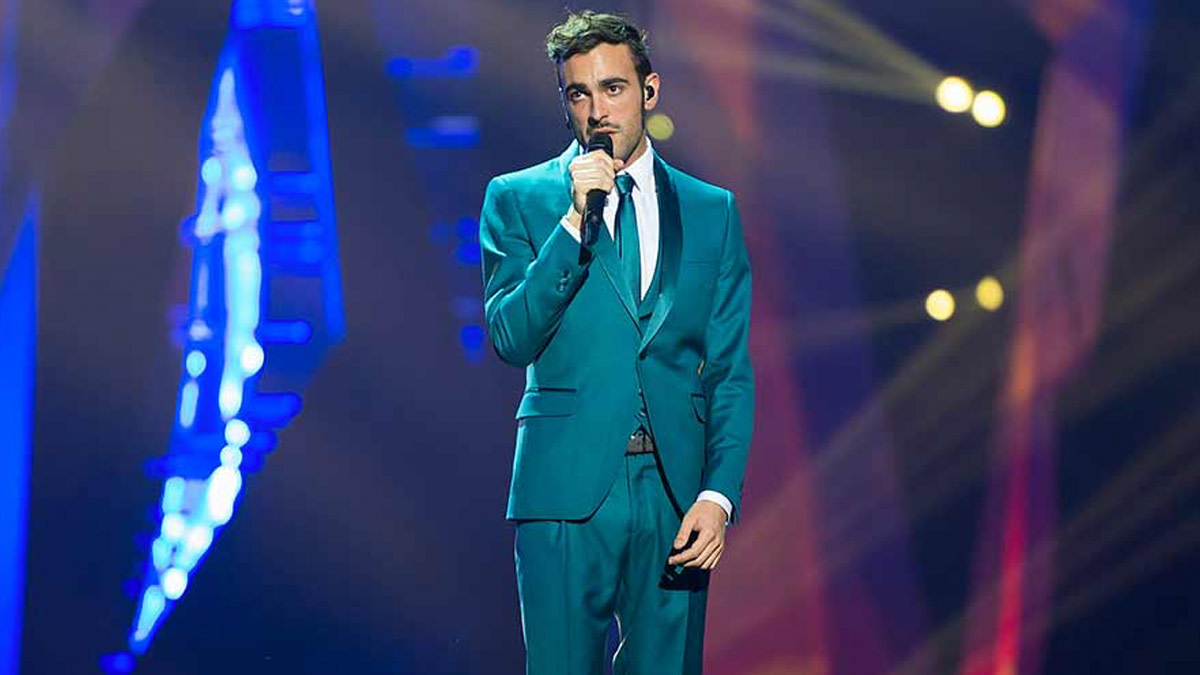 Marco Mengoni eindigt volgens Spotify op tweede plaats tijdens het Eurovisiesongfestival.