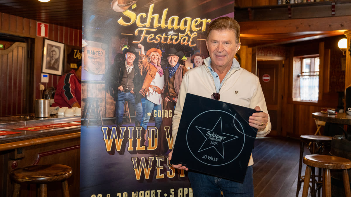 Jo Vally vereeuwigd op Walk of Fame van Het Schlagerfestival.