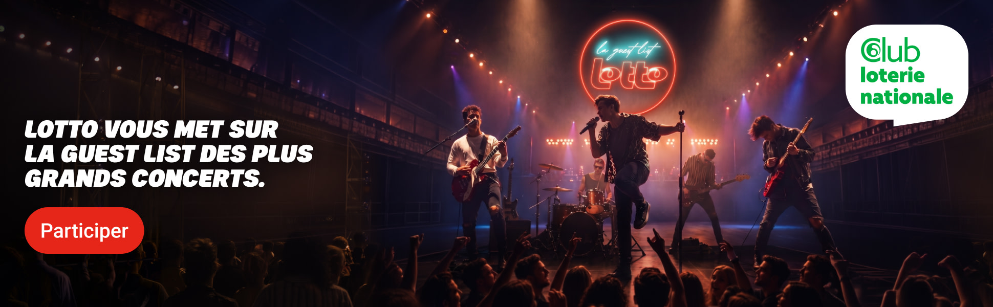 Lotto vous met sur la guest list des plus grands concerts.