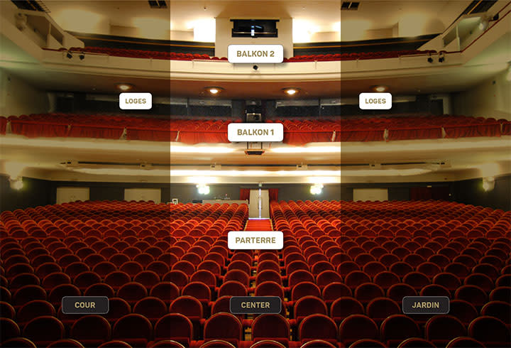 Theater layout Capitole Gent