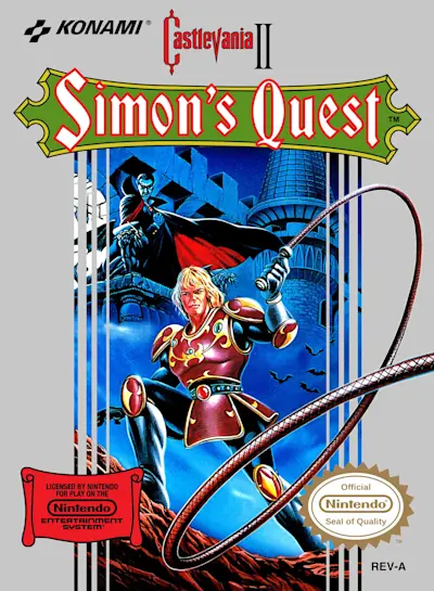 Castlevania II: Simon's Quest cover art