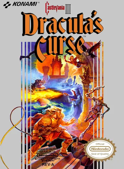 Castlevania III: Dracula's Curse cover art