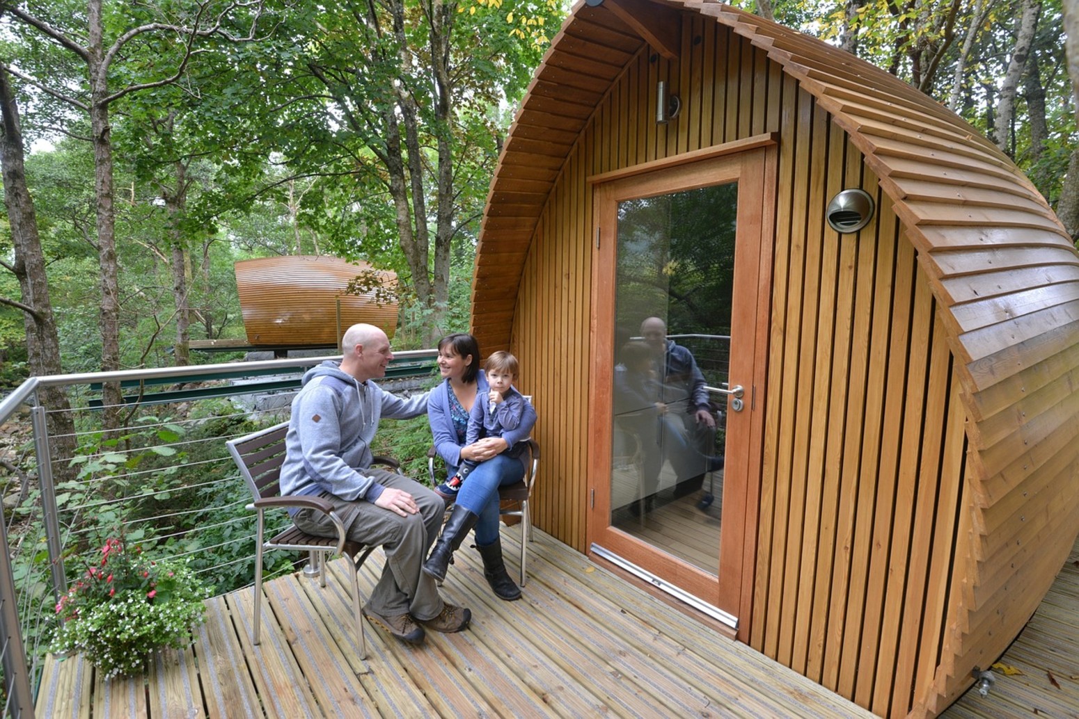 An example of glamping in the UK