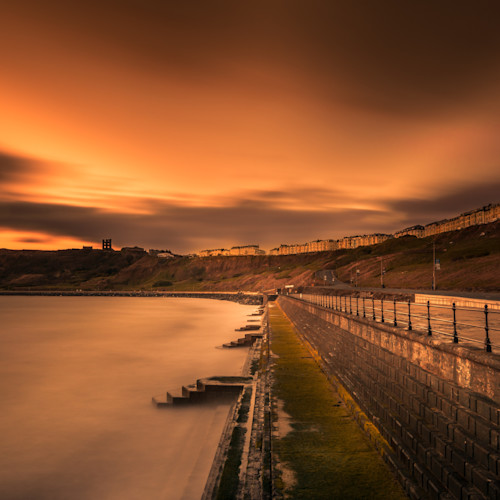 Admire the view of Scarborough from your hot tub break in Yorkshire
